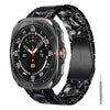 Correa de resina con cierre de mariposa de tres cuentas para Galaxy Watch Ultra de 47 mm / Ultra 2025 con herramienta de extracción (negro mixto).