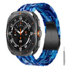Correa de resina con cierre de mariposa de tres cuentas para Galaxy Watch Ultra de 47 mm / Ultra 2025 con herramienta para quitar (azul tinta).