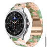 Correa de resina de tres cuentas con cierre de mariposa para Galaxy Watch8 / Watch8 Classic, incluye herramienta para quitarla (verde claro).