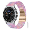 Correa de resina con cierre de mariposa de tres cuentas para Galaxy Watch8 / Watch8 Classic, incluye herramienta para quitarla (rosa pastel).