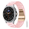 Correa de resina con cierre de mariposa de tres cuentas para Galaxy Watch8 / Watch8 Classic con herramienta para quitar (rosa)