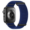 Correa de reloj de dos secciones de nailon tejido transpirable con cierre de velcro para Huawei Watch Fit 5 / Fit 5 Pro / Fit 4 (azul oscuro).