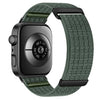 Correa de reloj de dos secciones de nailon tejido transpirable con cierre de velcro para Huawei Watch Fit 5 / Fit 5 Pro / Fit 4 (verde abeto).
