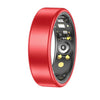 Anillo inteligente R88 para seguimiento de actividad física, compatible con monitorización de la salud y control de la cámara, tamaño del anillo: talla 12 (rojo).