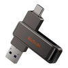 Memoria USB HEYGATE L1 2 en 1 USB-A + USB-C / Tipo-C de alta velocidad, capacidad: 64 GB