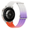 Correa de reloj de nailon transpirable de dos secciones con botón de liberación rápida de 18 mm (naranja amanecer)