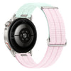 Correa de reloj de nailon transpirable de dos secciones con botón de liberación rápida de 18 mm (rosa lila)
