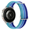 Correa de reloj de nailon transpirable de dos secciones con botón de liberación rápida de 20 mm (azul isla)