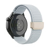 Correa de reloj de silicona con hebilla magnética y diseño de montaña de 20 mm (gris)