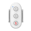 Control remoto Bluetooth de 3 botones D09 para DJI, Insta360, GoPro y otras cámaras de acción y teléfonos inteligentes (blanco)