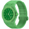Correa de silicona magnética integrada para reloj Swatch Royal Pop (verde hierba)