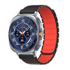 Correa magnética de silicona bicolor (negro y rojo) para Galaxy Watch9/8/9 Classic/8 Classic.