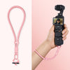 Correa de muñeca ajustable con bloqueo automático y antipérdida para cámara DJI Osmo Pocket 4 / 3 (rosa claro)