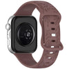 Correa de silicona con hebilla de mariposa y estampado de girasoles para Huawei Watch Fit 5 / Fit 5 Pro / Fit 4 (morado ahumado).