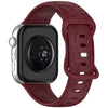 Correa de silicona con hebilla de mariposa y estampado de girasol para Huawei Watch Fit 5 / Fit 5 Pro / Fit 4 (rojo vino)