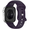 Correa de silicona con hebilla de mariposa y estampado de girasol para Huawei Watch Fit 5 / Fit 5 Pro / Fit 4 (color cereza oscuro).