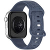 Correa de silicona con hebilla de mariposa y estampado de girasol para Huawei Watch Fit 5 / Fit 5 Pro / Fit 4 (azul grisáceo)