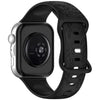 Correa de silicona con hebilla de mariposa y estampado de girasol para Huawei Watch Fit 5 / Fit 5 Pro / Fit 4 (negra)