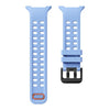 Correa de silicona de color sólido con hebilla de doble fila para Galaxy Watch9/8/9 Classic/8 Classic (azul zafiro)