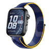 Correa de reloj de nailon con cierre de velcro estilo delgado para Huawei Watch Fit 5 / Fit 5 Pro / Fit 4 (Azul sereno)