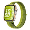 Correa de reloj de nailon con cierre de velcro estilo delgado para Huawei Watch Fit 5 / Fit 5 Pro / Fit 4 (verde imperial)