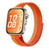 Correa de reloj de nailon con cierre de velcro estilo delgado para Huawei Watch Fit 5 / Fit 5 Pro / Fit 4 (naranja doble)