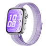 Correa de reloj de nailon con cierre de velcro estilo delgado para Huawei Watch Fit 5 / Fit 5 Pro / Fit 4 (Doble Morado)