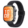 Correa de reloj trenzada de nailon con hebilla magnética delgada para Huawei Watch Fit 5 / Fit 5 Pro / Fit 4 (Negro grafito)