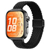 Correa de reloj trenzada de nailon con hebilla magnética delgada para Huawei Watch Fit 5 / Fit 5 Pro / Fit 4 (negra)