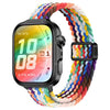 Correa de reloj trenzada de nailon con hebilla magnética delgada para Huawei Watch Fit 5 / Fit 5 Pro / Fit 4 (arcoíris)