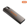 Memoria USB 2.0 HEYGATE TU10 de aleación de aluminio, mini memoria portátil, capacidad: 8 GB