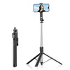 Trípode con palo selfie extensible K52 de 2,08 m con control remoto Bluetooth para viajes al aire libre.