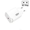 Cargador GaN de 120 W y USB-C con compatibilidad total de protocolos para portátiles, enchufe UE (blanco)