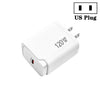 Cargador GaN de 120 W con tecnología USB-C y compatibilidad total de protocolos para portátiles, enchufe de EE. UU. (blanco)