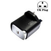 Cargador GaN de 120 W y USB-C con protocolo de compatibilidad total para portátiles, enchufe para el Reino Unido (negro)