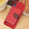 Litchi Pattern Card Bag Soporte de billetera + Estuche de teléfono de TPU con ranura para tarjeta Función de soporte de billetera para Galaxy A10 (rojo)