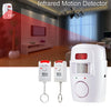 Controlador remoto inalámbrico Seguridad para el hogar Inalámbrico Alerta PIR Sensor infrarrojo Sistema de alarma Detector de movimiento antirrobo Alarma Sirena 105DB