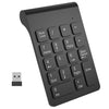 Teclado numérico mini USB de 18 teclas de 2,4 GHz