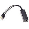 Divisor de alimentación a través de Ethernet Entrada de 48 V y salida de 12 V Adaptador divisor PoE de 48 V, deje que la cámara IP de CC de 12 V se convierta en cámara POE