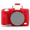 Richwell Silicone Armor Skin Case Body Cover Protector para cámara digital Canon EOS M50 Body (Rojo)