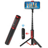Soporte para teléfono móvil con control remoto portátil Selfie Stick M18 (rojo)