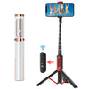 Soporte para teléfono móvil con control remoto portátil Selfie Stick M18 (blanco)
