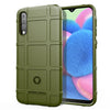 Carcasa de TPU a prueba de golpes de cobertura total para Galaxy A30s (verde militar)