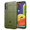 Carcasa de TPU a prueba de golpes de cobertura total para Galaxy A50s (verde militar)