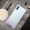 Para Galaxy A70 Estuche para teléfono de TPU transparente ultrafino y ultrafino con cuatro esquinas (transparente)