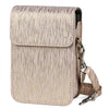 Richwell Estuche para cámara cepillado Estuche de cuero PU para Fujifilm Instax Mini Liplay Instant Camera (Dorado)