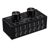 B017 6 Entrada 1 Salida Selector de señal de audio Control de ajuste de volumen de salida Interfaz de 3,5 mm