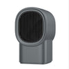 Hogar Calentador Dormitorio Pequeño Ventilador silencioso de aire caliente (Gris)