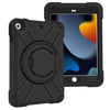 10.2 para el iPad Shell protector plana EVA + PC con 360 ° de rotación del soporte (+ Negro Negro)