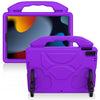 Para iPad 10.2 Carcasa protectora plana anti-caída de EVA con soporte para el pulgar (púrpura)